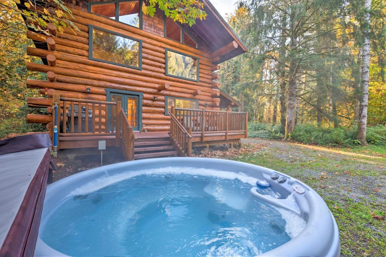 Riverfront Gold Bar Log Cabin Near Stevens Pass! Exteriör bild